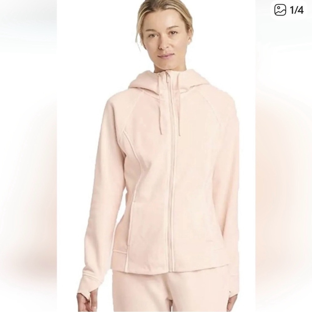 All in motion hoodie zip front hoodie L